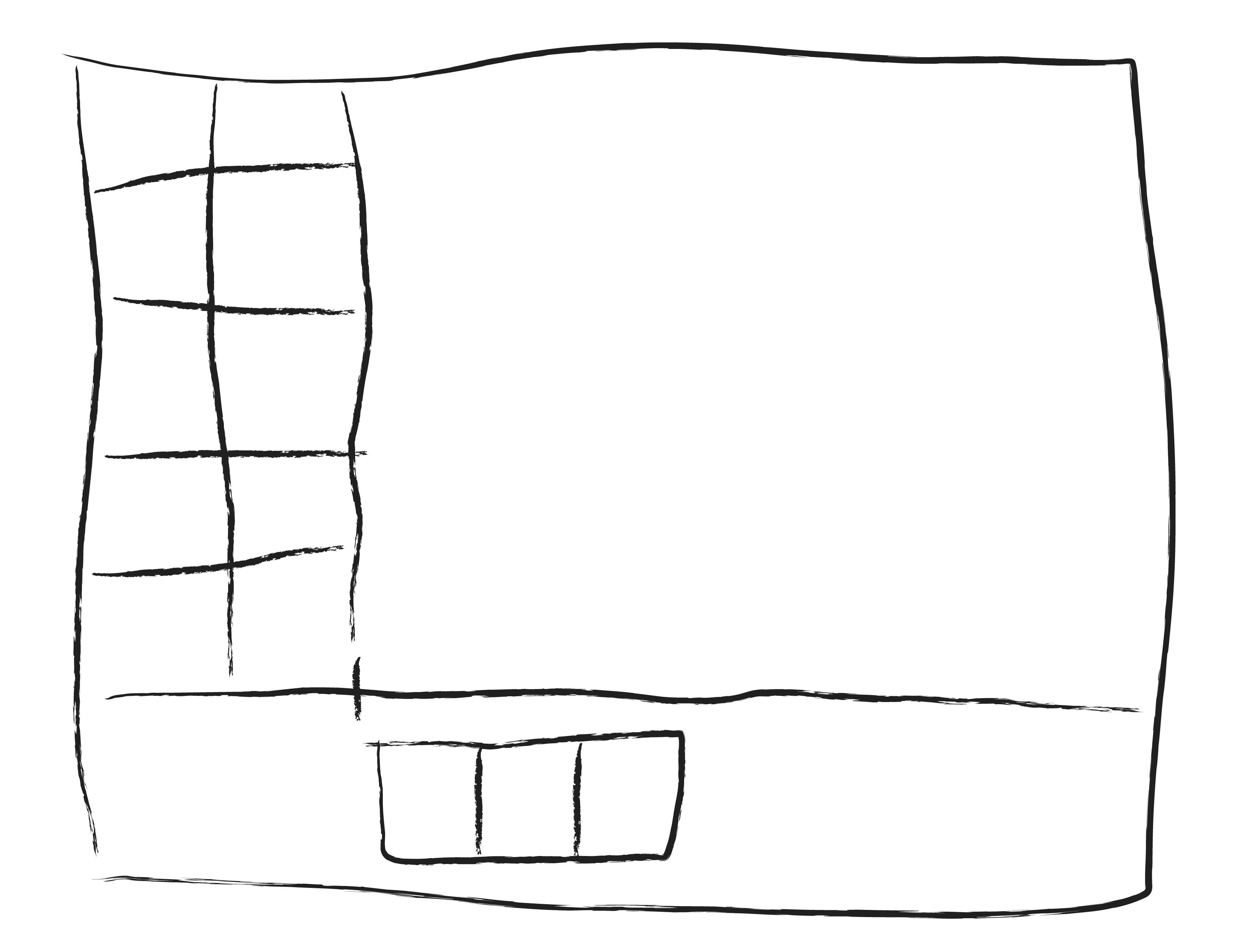 drawing of Kid Pix grid